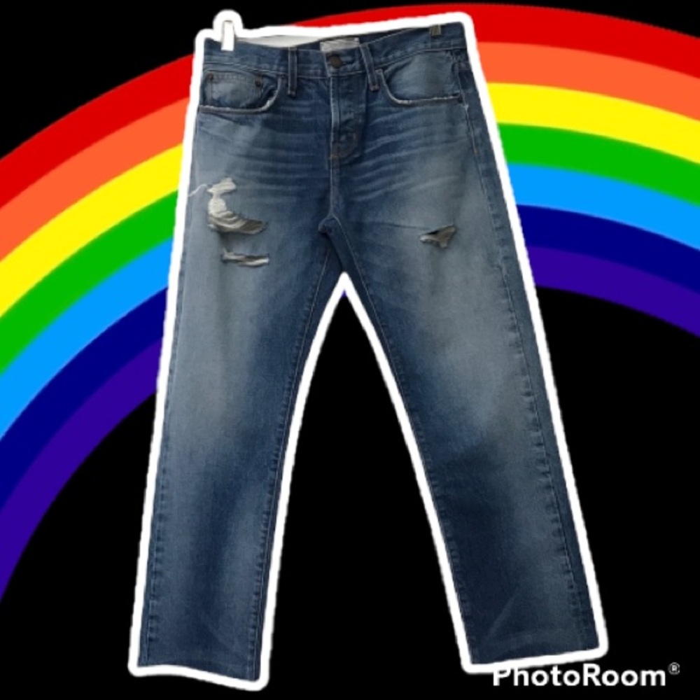 CURRENT/ELLIOTT JEANS MEN 29 WOMEN 26 SELVEDGE DENIM THE CROSSOVER UNISEX